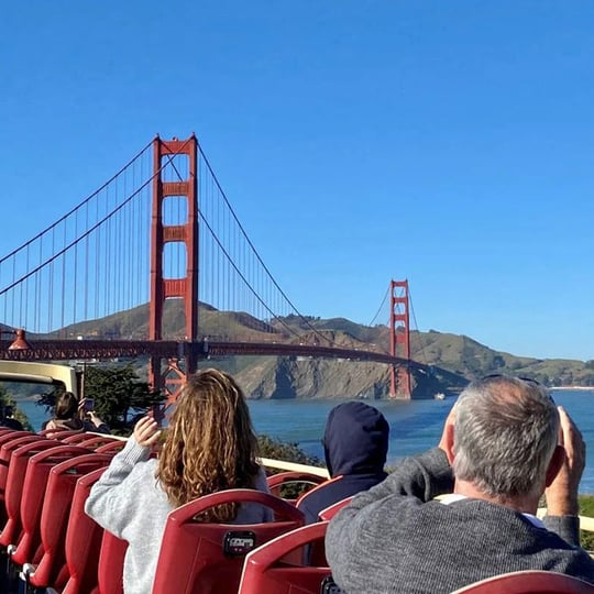 bus ride across golden gate bridge