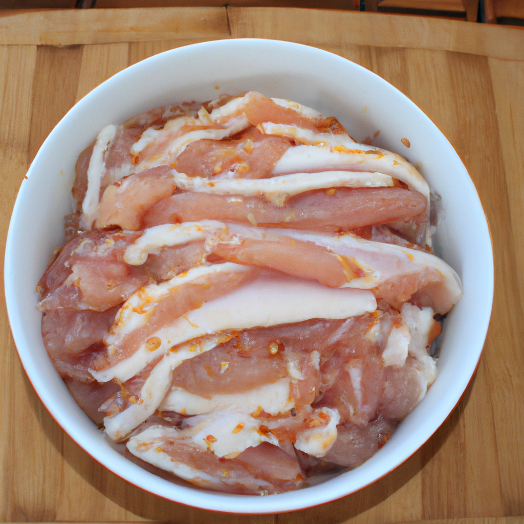 slicing your pork into thin strips and marinating it in a blend of soy sauce, mirin, ginger, and garlic.