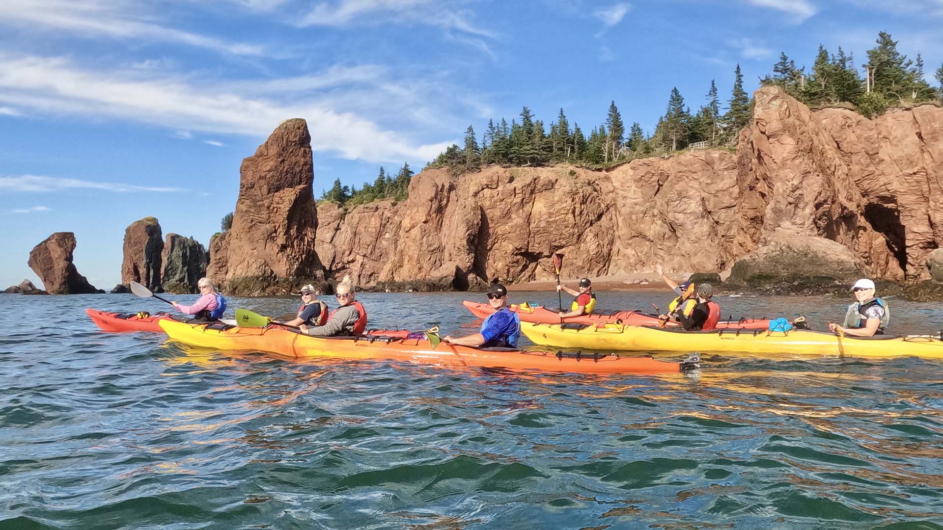 kayaking in the bay of fundy