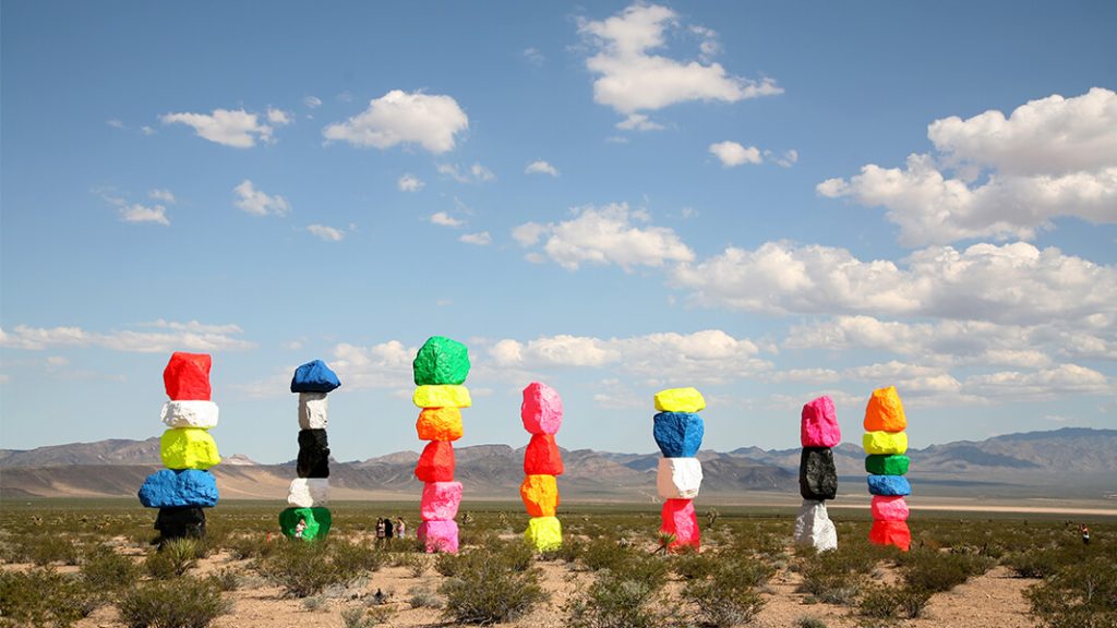 7 magic mountains to las vegas strip